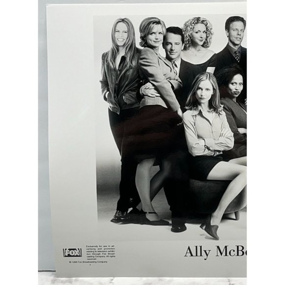 Ally McBeal Cast Press Photo Fox 1998 Calista Flockhart Lucy Liu Greg Germann - Picture 6 of 6